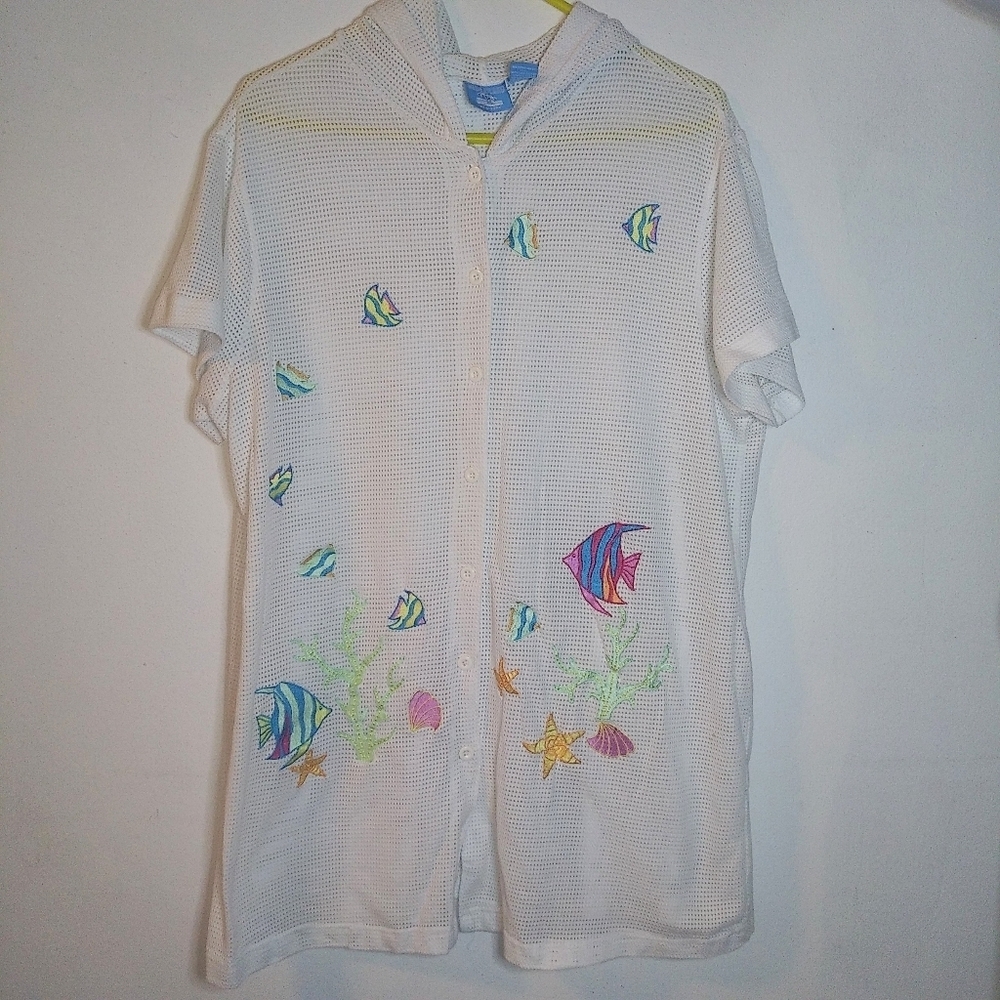 Blue Island NY| Swimsuit Cover Up Sz 1x